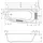 Repabad Kampen 170 Raumsparbadewanne 75 x 170 cm links (05510WE)