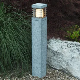 Heitronic Wegeleuchte Granit 70 cm E27 grau
