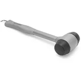 MOSCATELLI Vielseitiger, robuster und ergonomischer Campinghammer mit Haken zum Entfernen von Heringen - Grau