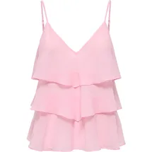Only Blusenshirt ONLLINN LIFE FLOUNCE SINGLET Rosa L