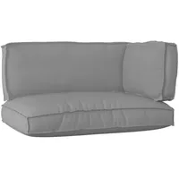 VidaXL 3-teiliges Palettenkissent Set Grau Oxford-Stoff