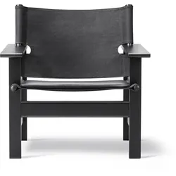 Fredericia - The Canvas Sessel, Canvas / Eiche schwarz