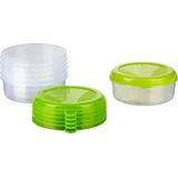 MiraHome Vorratsdosen Set 6x1l rund grün – Perfekt zur Aufbewahrung & Organisation für Lebensmittel – Vorratsdosen mit Deckel Luftdicht – Gefrierdosen für Mealprep & Küche – Austrian Quality
