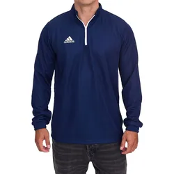 adidas Entrada 22 Halfzip Herren Trainings-Pullover nachhaltiges Sport-Shirt mit AEROREADY Technologie HB5327 Dunkelblau - XS
