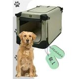 Maelson Soft Kennel faltbare Hundebox -beige - L 92 - (92 x 64 x 64 cm)