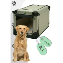 Maelson Soft Kennel faltbare Hundebox -beige - L 92 - (92 x 64 x 64 cm)