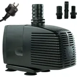 KERRY Teichpumpe 230 V – 3.000 L/H, 10m Kabel, 280 cm Förderhöhe, 60 Watt, Wasserpumpe Bachlaufpumpe, Wasserspielpumpe | Brunnenpumpe | Springbr...
