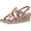 Keilsandaletten Damen Rose Metallic 37