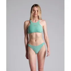 Bustier-Bikini Damen arena Lurex - Light Blue - L