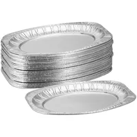 Relaxdays Servierplatten Alu, 40er Set, BxT: 35 x 24