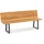 Niehoff Nova 160 x 89 x 52 cm Anthrazit/Teak