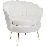 Kare DESIGN Sessel 85206 Water Lily Stoff Beige