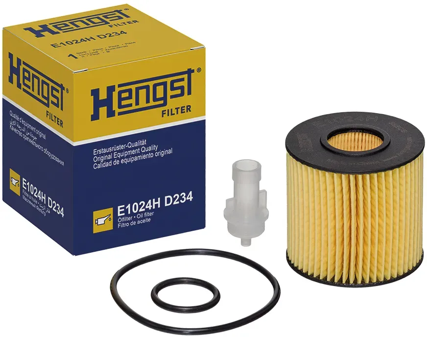 HENGST FILTER Ölfilter e1024hd234 Filtereinsatz 67mm für TOYOTA (FAW) LOTUS