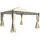 MCW Pergola Calpe 4 x 4 m inkl. Seitenwand creme