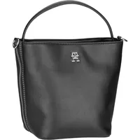 Tommy Hilfiger Handtasche TH Essential SC Bucket PSP24 Black Schwarz Damen