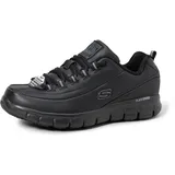 SKECHERS Sure Track Trickel Trainers, Black Leather, 40 EU