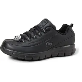 SKECHERS Sure Track Trickel Trainers, Black Leather, 40 EU