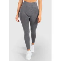 SMILODOX Damen Leggings Amaze Scrunch Pro Anthrazit Melange granitgrau
