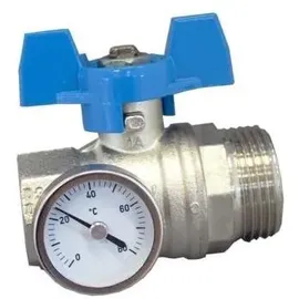OVENTROP Kugelhahn 1 Zoll mit Thermometer