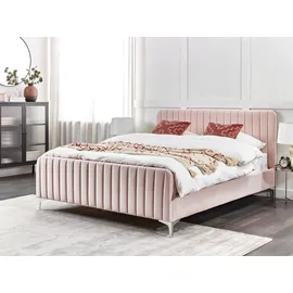 Beliani Polsterbett Pink, Textil, 160x200 cm