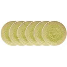 BUTLERS Teller SUMATRA 6er-Set in Grün | Gr.: onesize