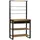 vidaXL Küchenregal Braun und Schwarz 80 x 40 x 160 cm Massivholz Mango