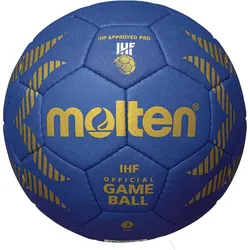 molten H3A5000-B Handball IHF Wettspielball blau/gold 3