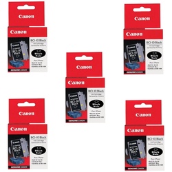 5x Original Canon Tinten Patrone BCI-10 schwarz für BJ 30 40 70 80 BN 700