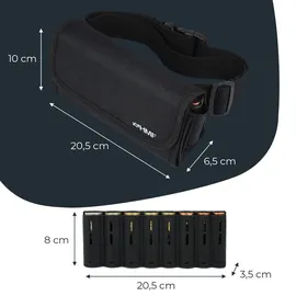 HMF Geldgürtel Kunststoff schwarz 20,5 cm