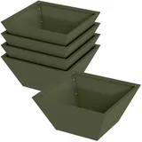 vidaXL Garten-Pflanzgefäß 35 x 35 x 15 cm Olive Grün