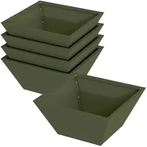 vidaXL Garten-Pflanzgefäß 35 x 35 x 15 cm Olive Grün