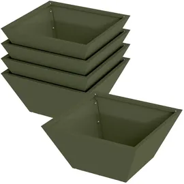 vidaXL Garten-Pflanzgefäß 35 x 35 x 15 cm Olive Grün