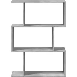 vidaXL Bücherregal 3 Fächer 70 x 24 x 97 cm Grau