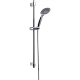 Wenko Stangenbrause-Set »Young«, Chrom, Länge Stange: 66 cm, silberfarben