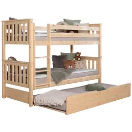 MID.YOU Etagenbett Sammy 90 x 200 cm inkl. Bettkasten Marianne Kiefer massiv natur