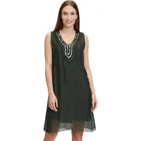 Cartoon Damen Seidenkleid mit Pailletten Bronze green) 38