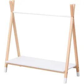 Happy Garden Kindergarderobe aus Holz und Weiß Lou