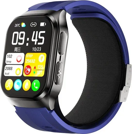 Smartwatch dido G80S mit Pump-Technologie – Gesundheitsmonitoring für Blutzucker, Blutdruck, Harnsäure, Blutfette – Präzise Messung von Herzfrequenz, EKG, Blutsauerstoff, Schlaf & Sportaktivitäten