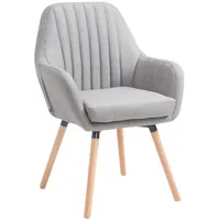 TPFLiving Besucherstuhl, Grau, Holz, 67x93x58 cm, Arbeitszimmer, Besucherstühle