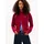 Tommy Hilfiger Yoga-Sweatjacke TOMMY JEANS "TJW BADGE TRACK JACKET EXT", Damen, Gr. L (40), lavish cerise, Sweatware, Obermaterial: 89% Polyester, 11% Elasthan, unifarben mit Farbeinsatz, angesetztes Bündchen, Sweatjacken