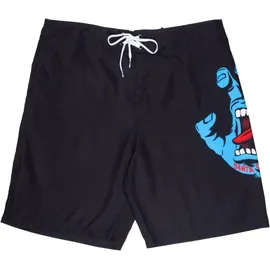 Santa Cruz Badeshorts Screaming Hand Schwarz 30