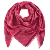 Codello Modetuch Premium XL-Tuch, mit gewebtem Monogramm-Muster, rot