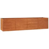 vidaXL Hochbeet Rostig 320 x 80 x 77 cm Cortenstahl