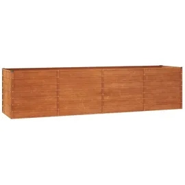 vidaXL Hochbeet Rostig 320 x 80 x 77 cm Cortenstahl