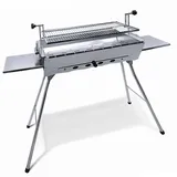 Grillpeter Mangal Edelstahl Astana 2 mm rostfrei Schaschlik Grill Rost verstellbar