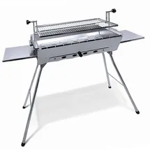 Grillpeter Mangal Edelstahl Astana 2 mm rostfrei Schaschlik Grill Rost verstellbar