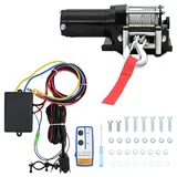 vidaXL 12 V Elektrische Seilwinde 1360kg + Montageplatte Fernbedienung