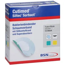 Avitamed GmbH CUTIMED Siltec Sorbact PU-VERB.7X10 cm OVAL