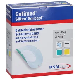 Avitamed GmbH CUTIMED Siltec Sorbact PU-VERB.7X10 cm OVAL