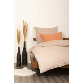 Setex Wendebettwäsche »Chambray« 2 Stk. tlg. mit Wendefunktion SETEX marzipan / B/L: cm x cm